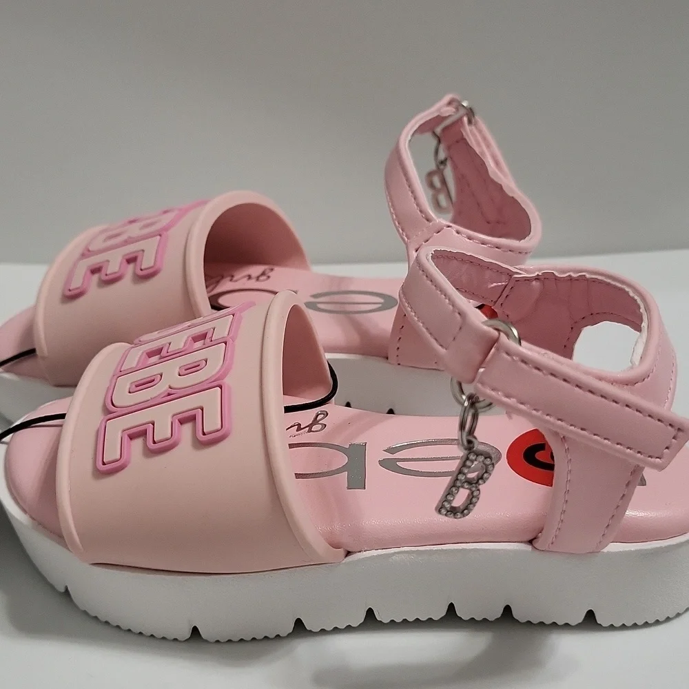 Bebe Girls Pink Sandals With A 